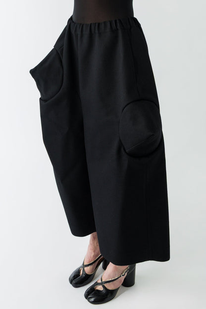 Comme Des Garçons Cone Pants in Black