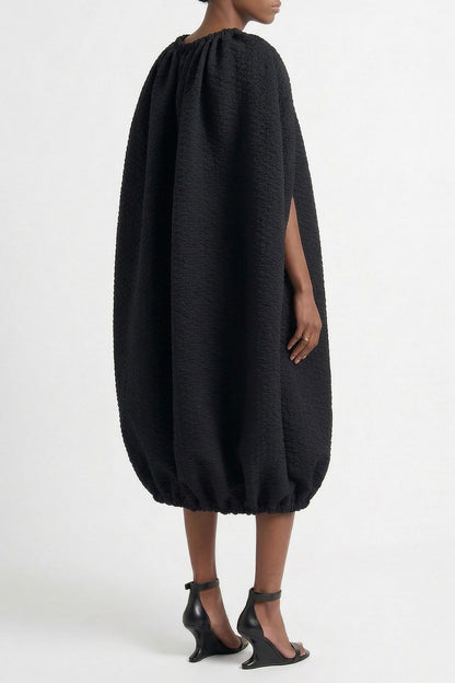 Comme Des Garçons Black Gathered Dress back