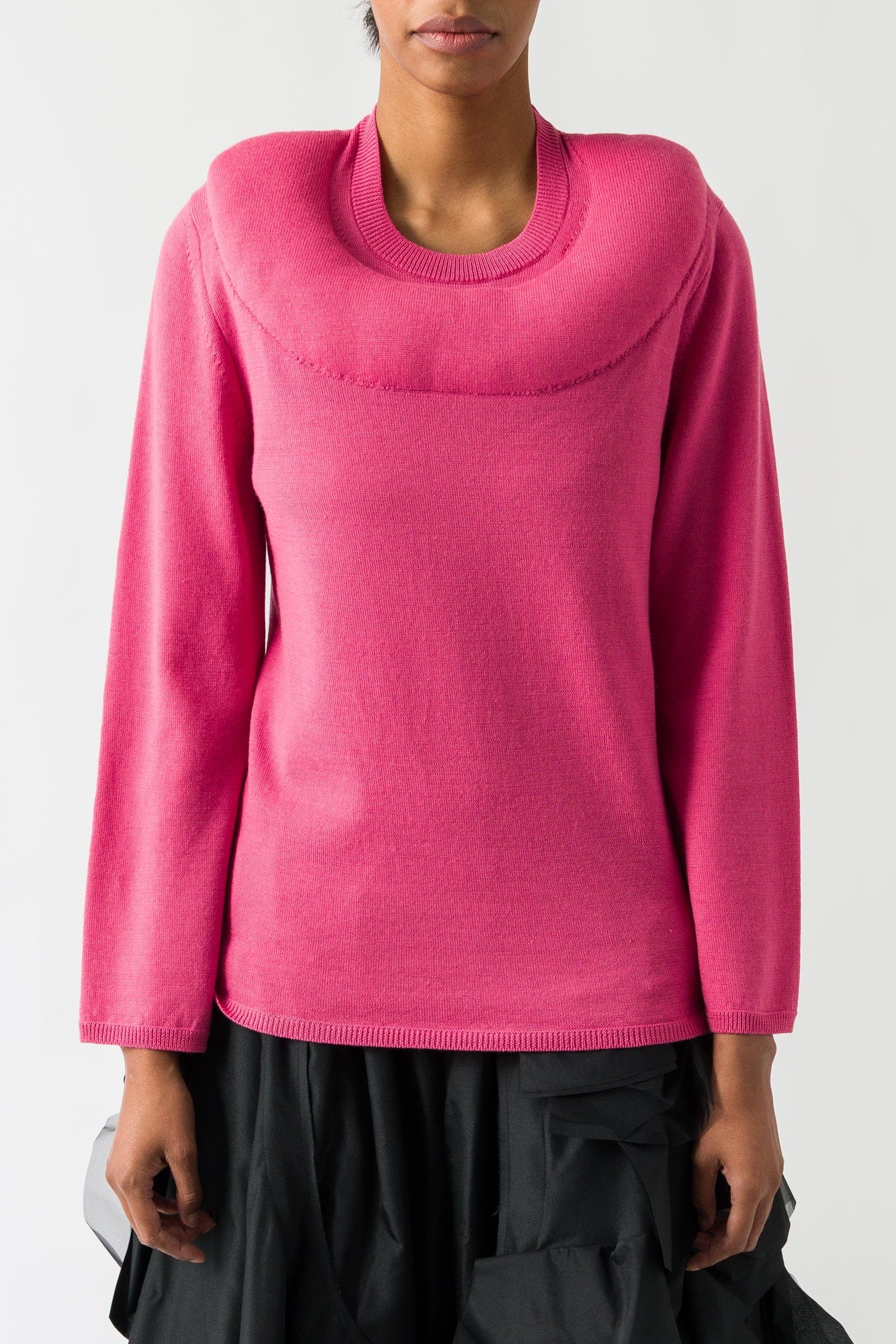 Comme Des Garçons Padded Sweater in Pink