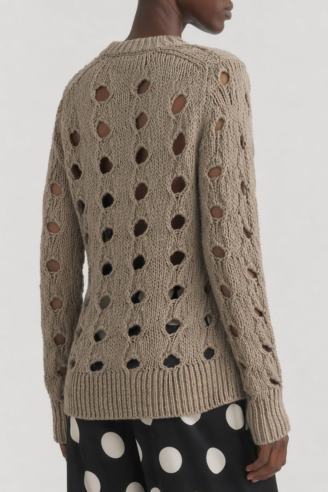 Comme Des Garçons Deconstructed Cardigan back