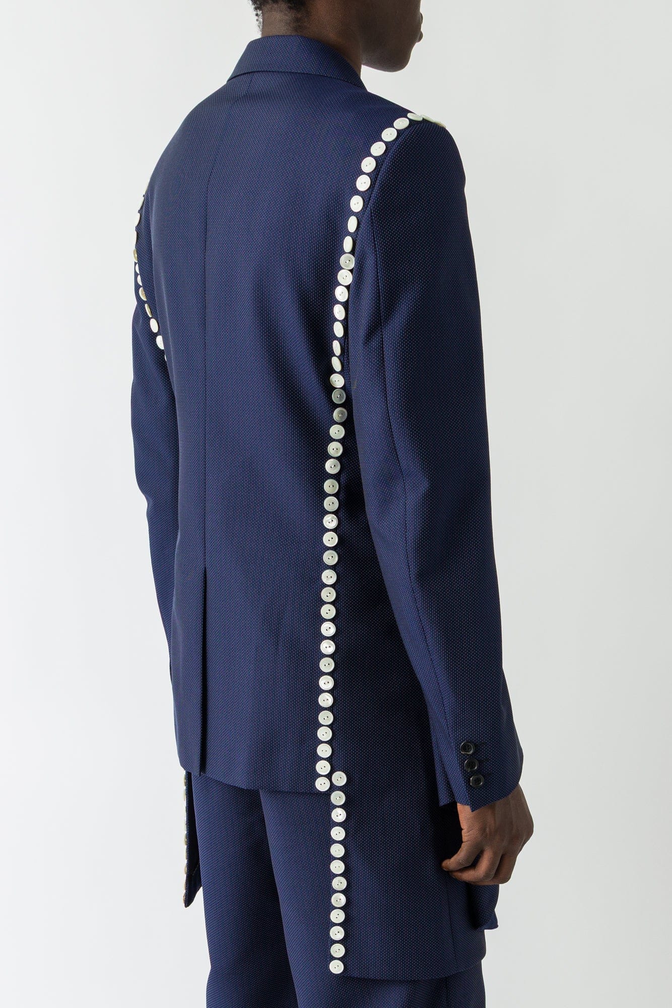 Comme des Garçons Homme Plus Overlayered Blazer in Navy