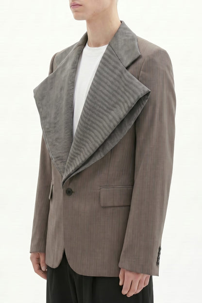 Comme des Garçons Homme Striped Suit Jacket side
