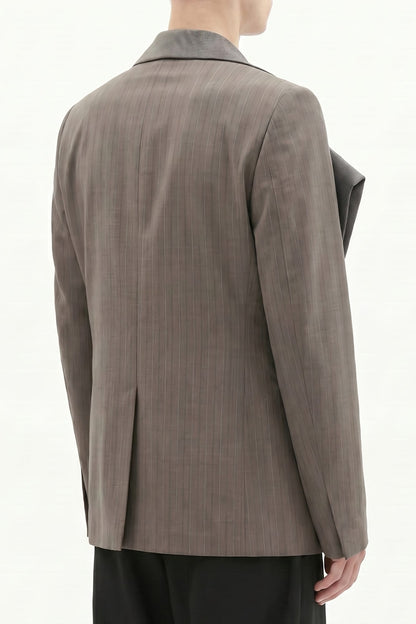 Comme des Garçons Homme Striped Suit Jacket back