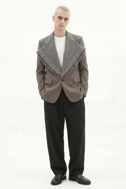 Comme des Garçons Homme Striped Suit Jacket full look