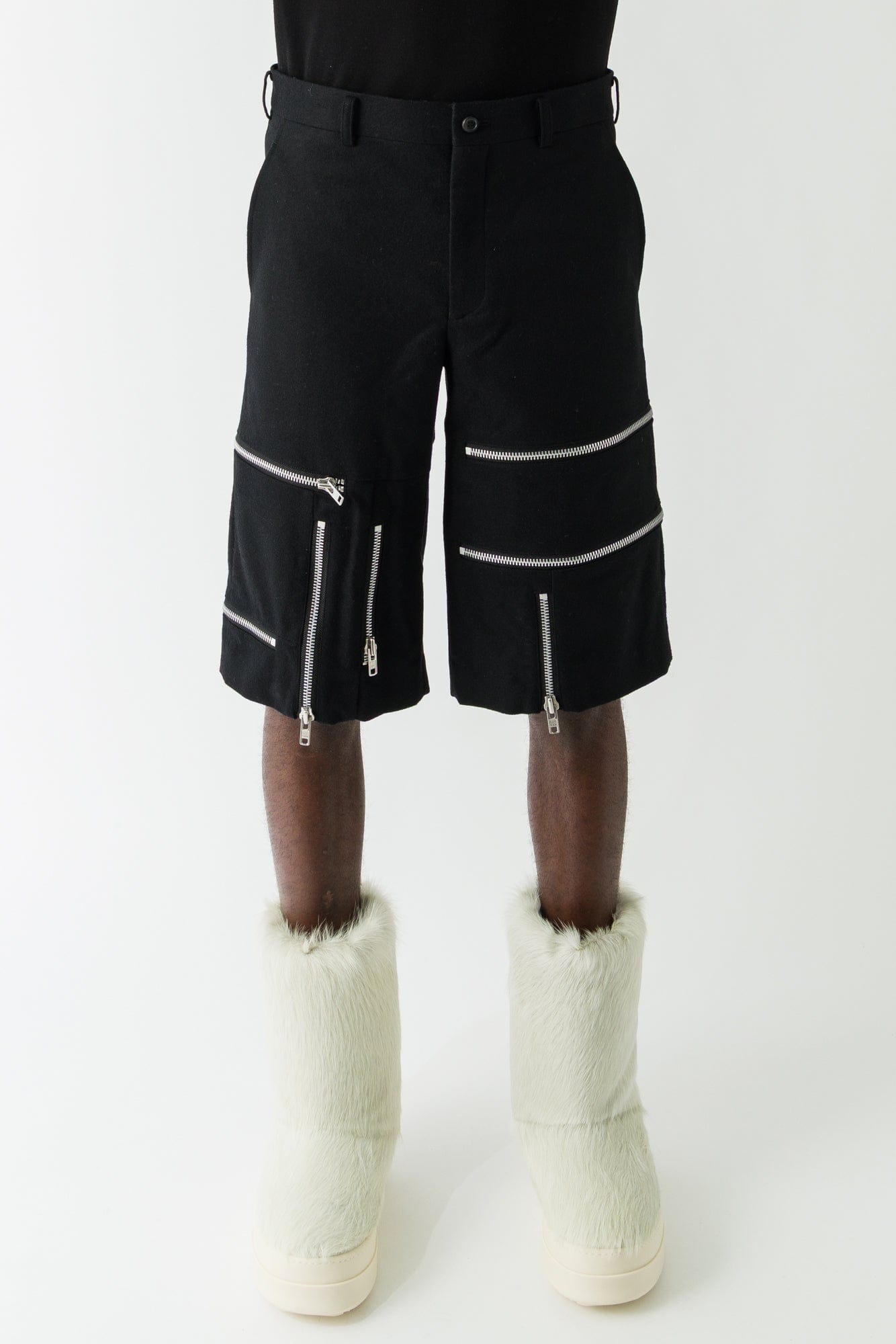 Comme des Garçons Homme Plus Zip Detail Shorts