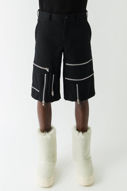 Comme des Garçons Homme Plus Zip Detail Shorts