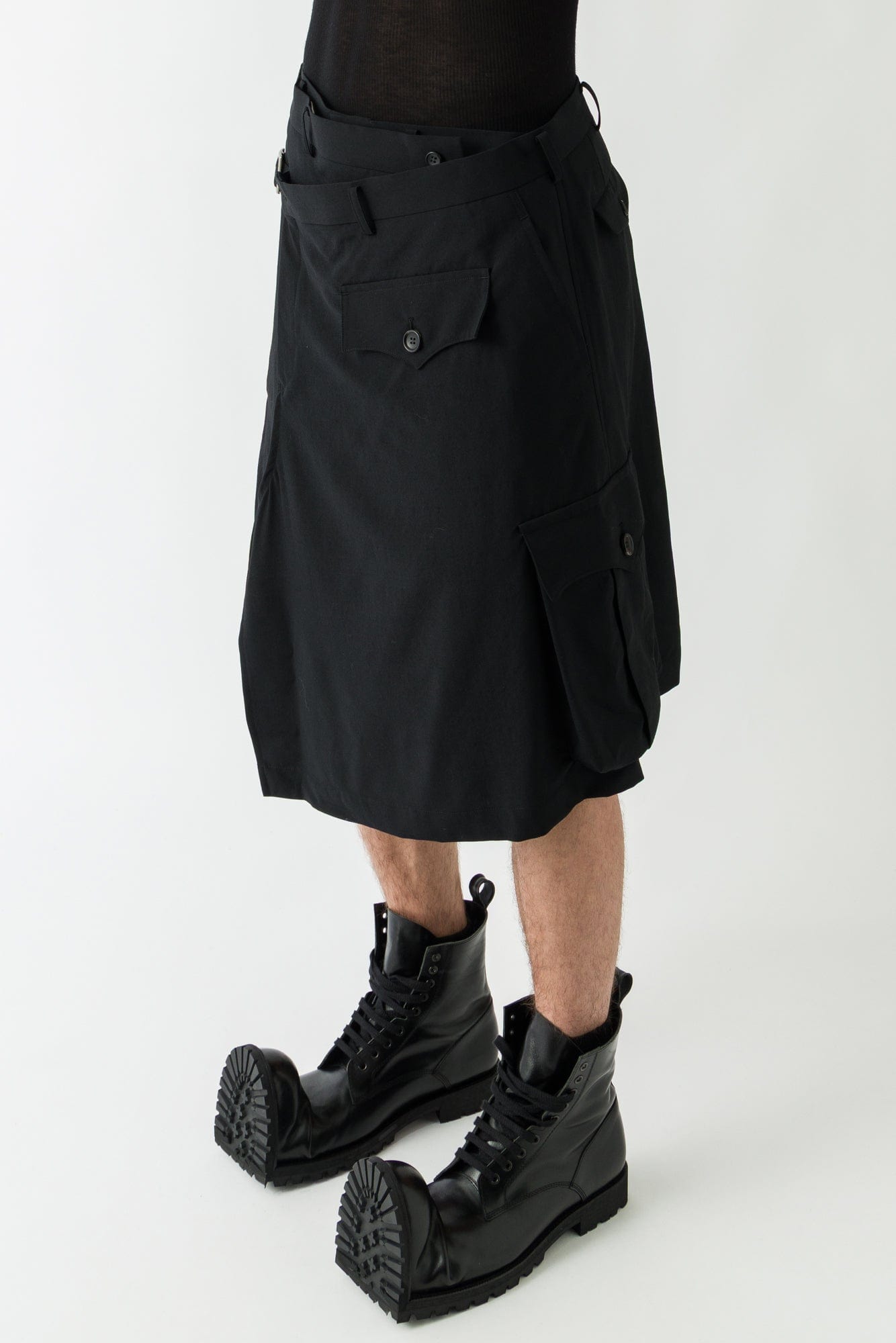 Comme des Garçons Homme Plus Cargo Skirt side