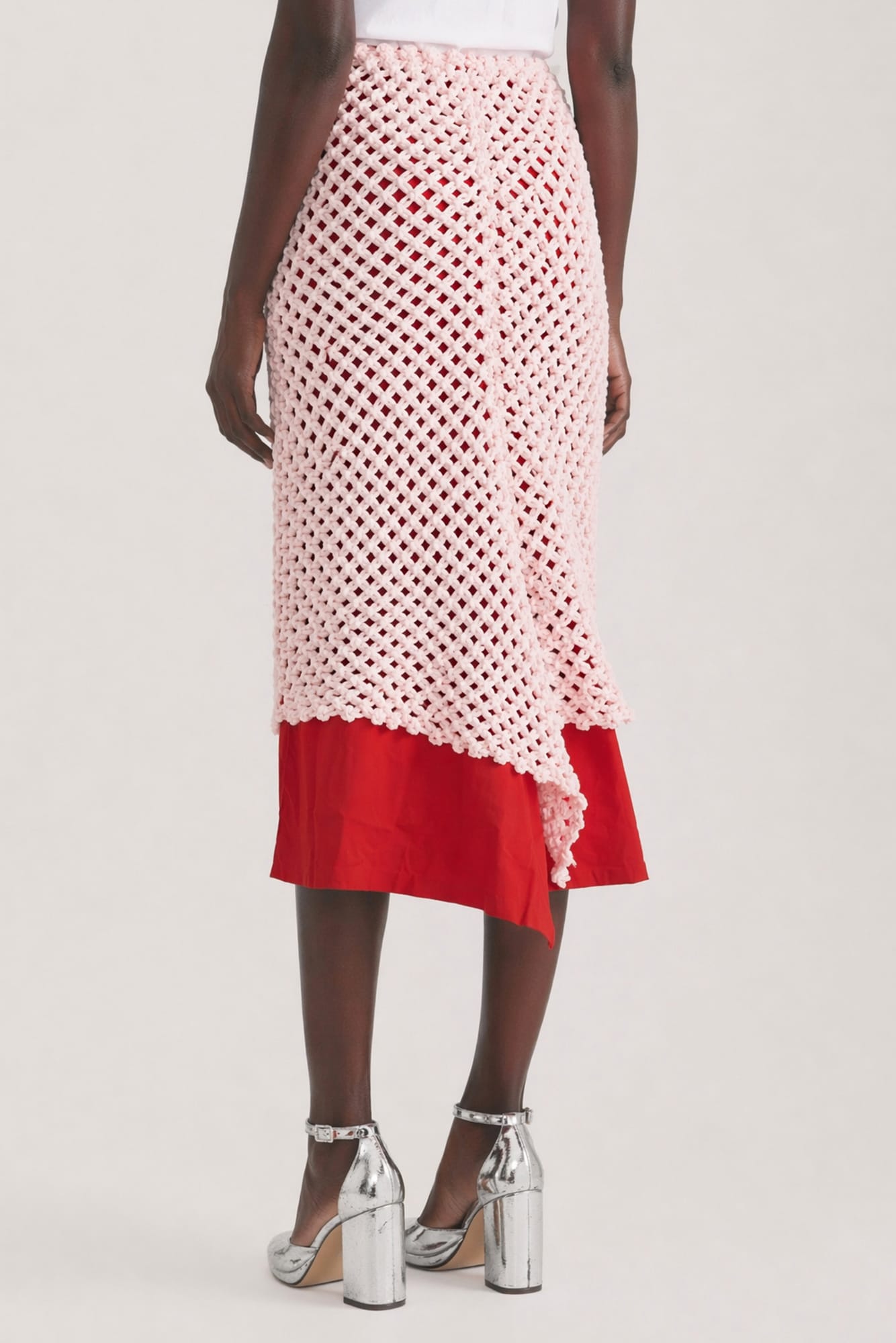Comme Des Garçons Tailored Skirt in Red