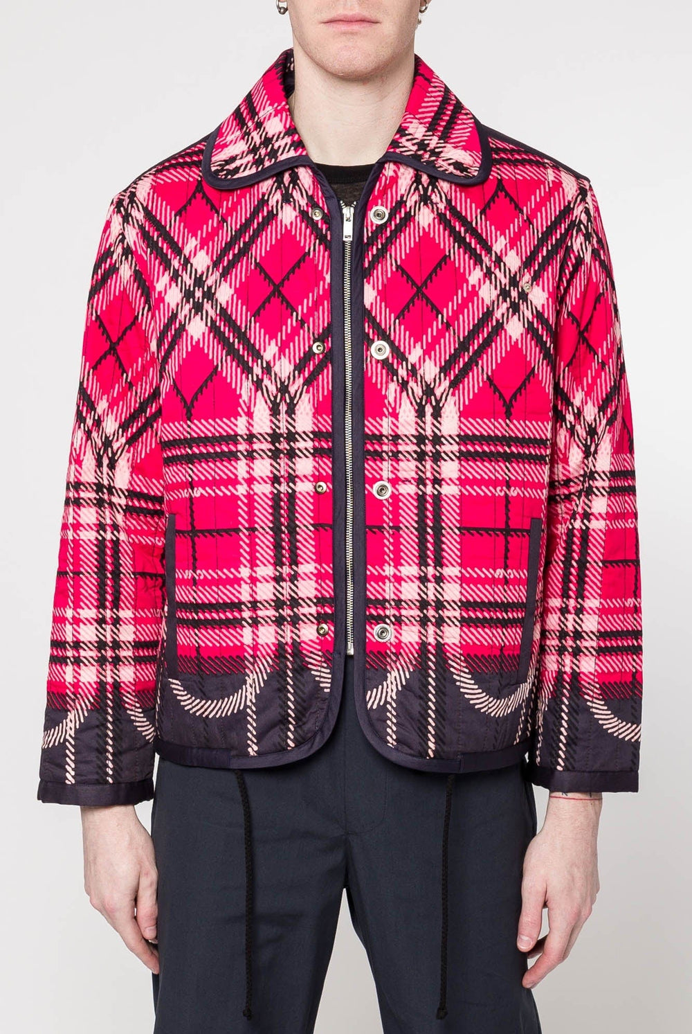 Craig Green Quilted Plaid Fade Jacket in Red Antidote Fashion and Lifestyle