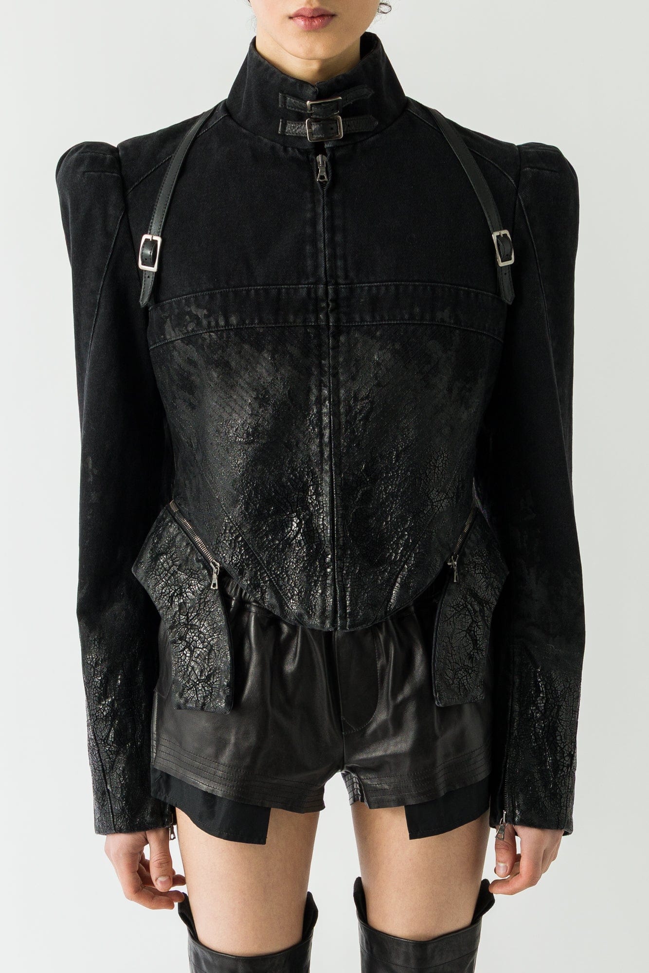 Dilara Findikoglu Coded Pain Denim Jacket