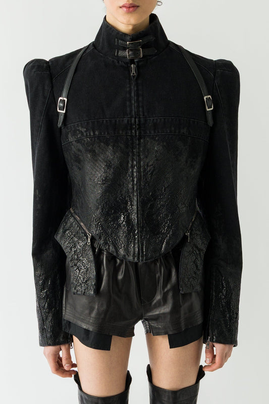 Dilara Findikoglu Coded Pain Denim Jacket