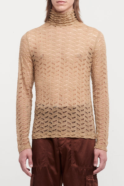 Dries Van Noten Heyze Mockneck Perforated Sweater – Antidote 