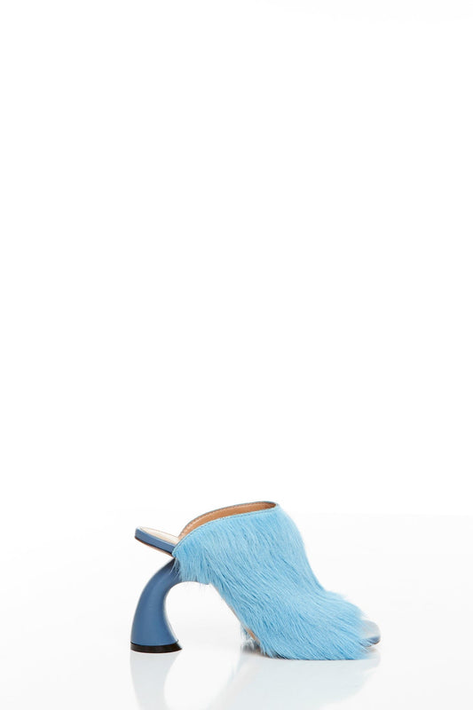 Dries Van Noten Fur Heel Sandal