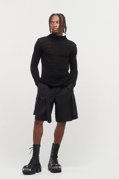 Dries Van Noten Piers Shorts in Black full look