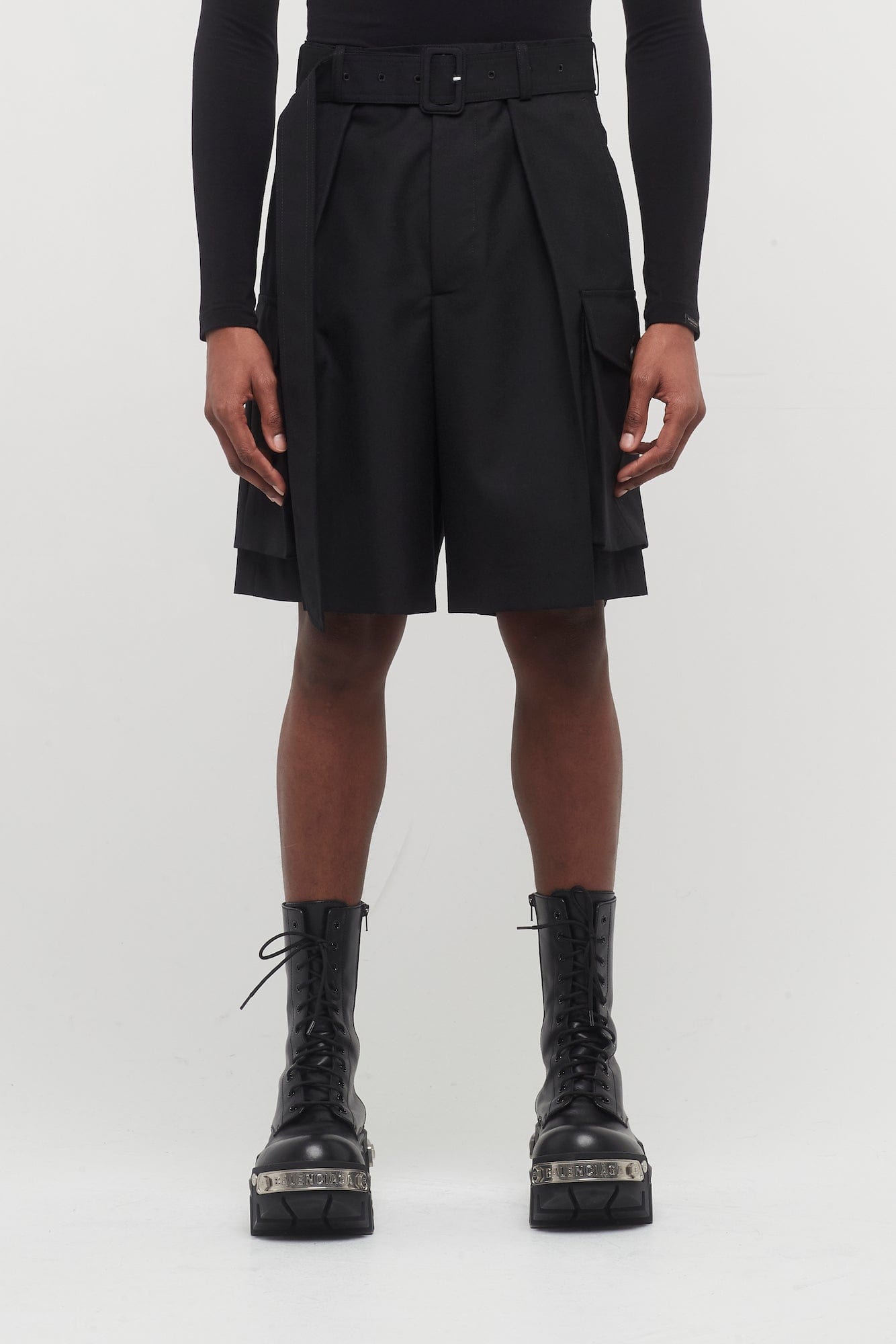 Dries Van Noten Piers Shorts in Black