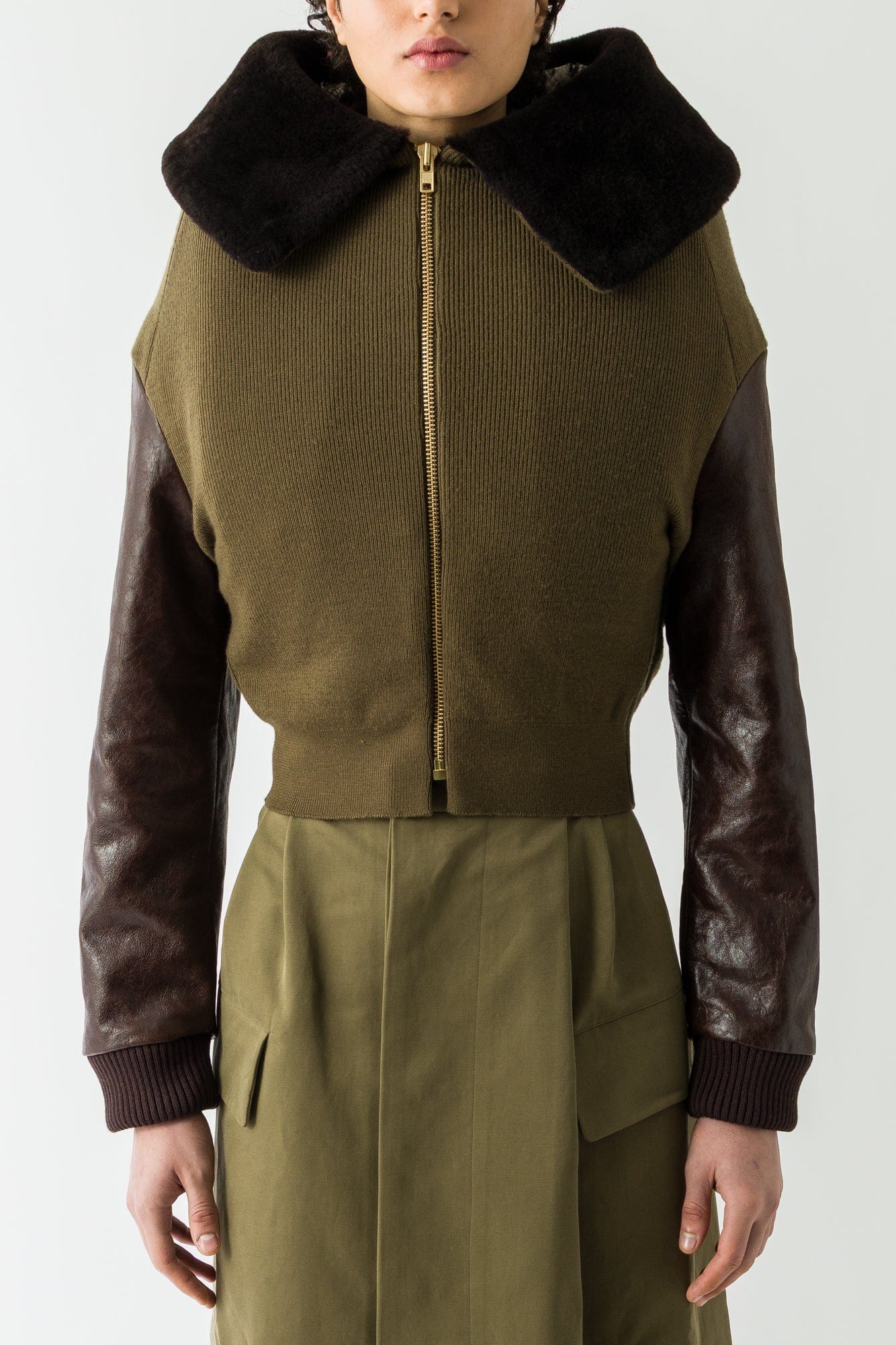 Duran Lantink Knitted Aviator Bomber