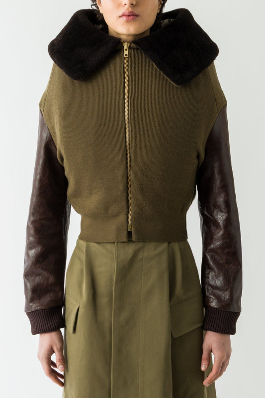 Duran Lantink Knitted Aviator Bomber