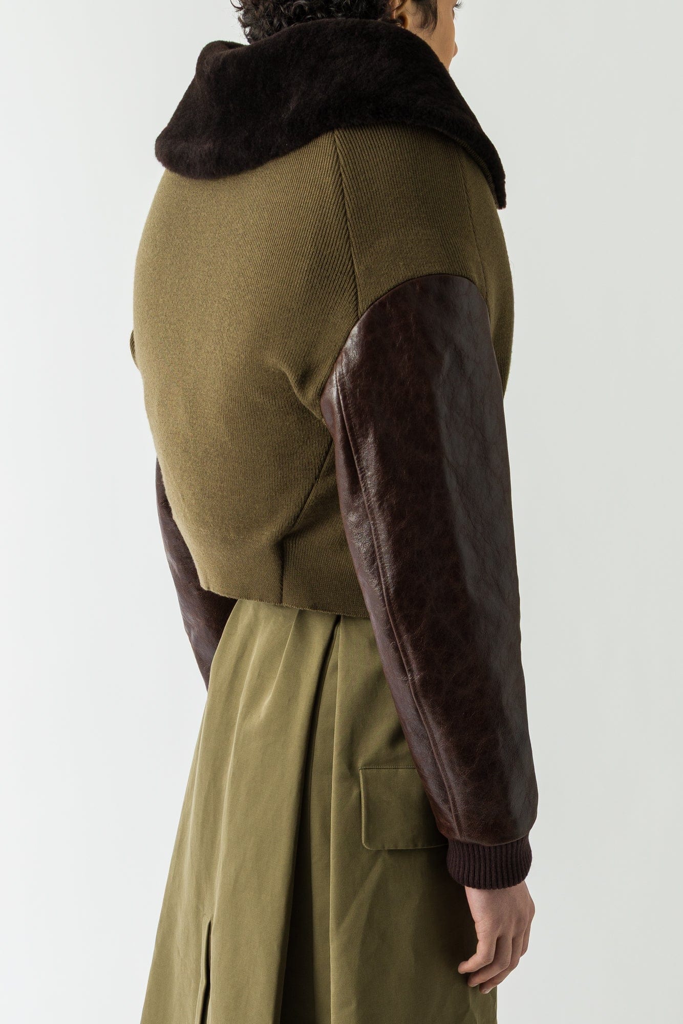 Duran Lantink Knitted Aviator Bomber back