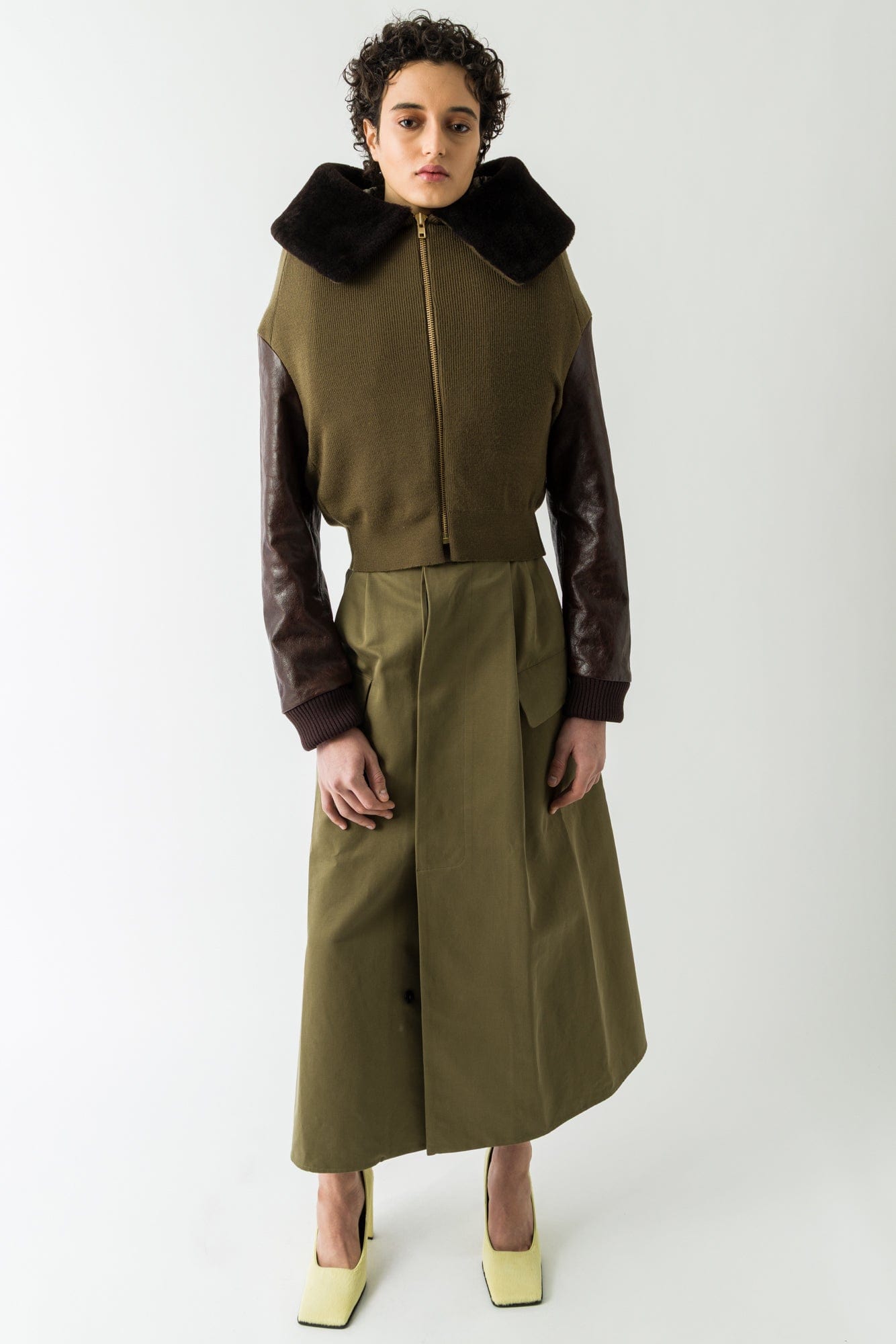 Duran Lantink Knitted Aviator Bomber full look