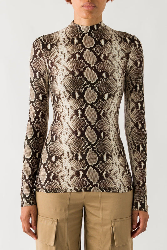 Duran Lantink Printed Jersey Snakeprint Top