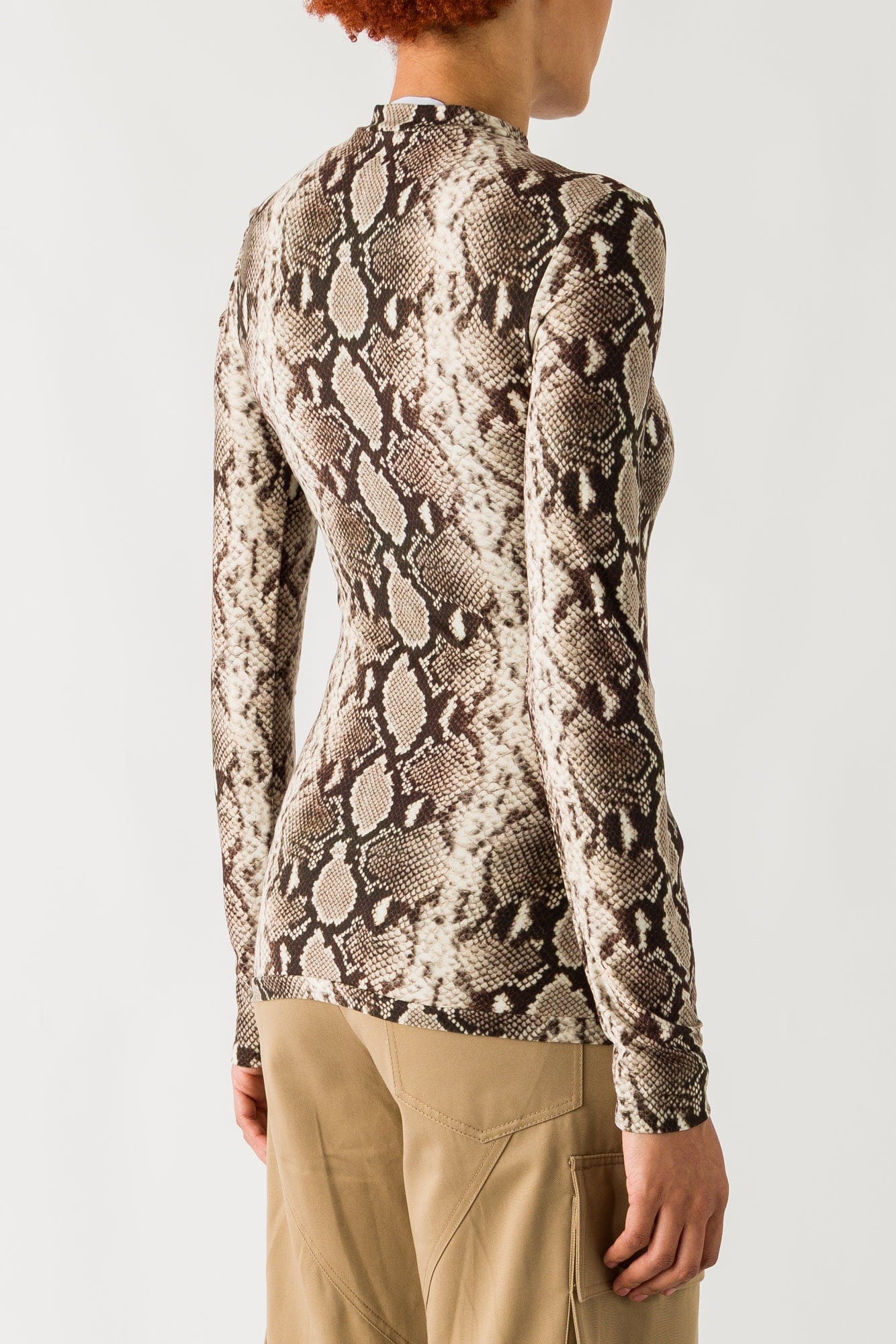 Duran Lantink Printed Jersey Snakeprint Top