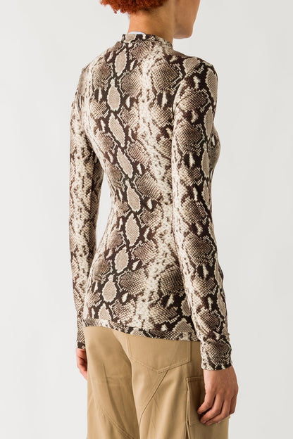 Duran Lantink Printed Jersey Snakeprint Top back