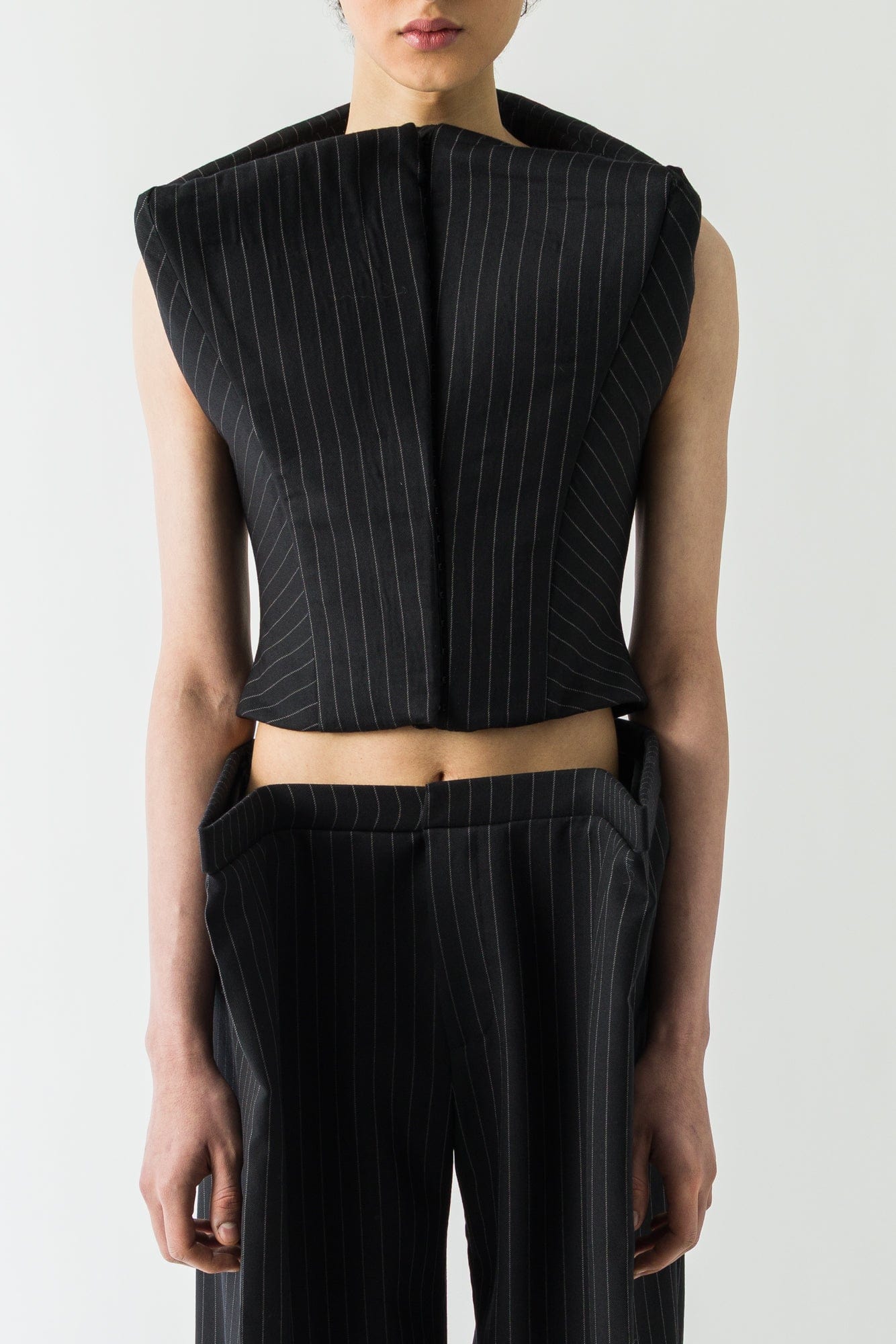 Duran Lantink Profile Pinstriped Vest