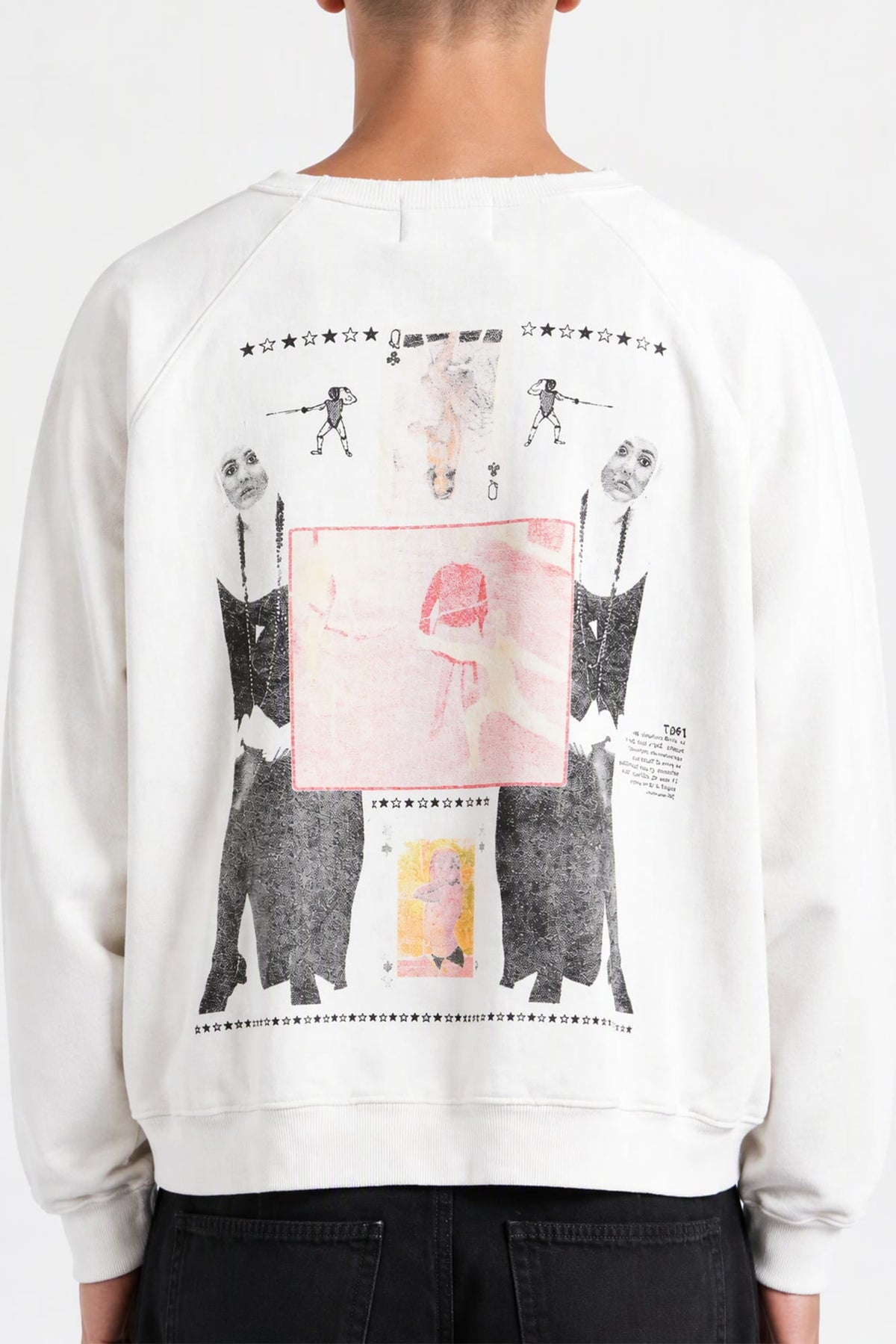 Enfants Riches Déprimés Boy Hurt in Duel Raglan Crewneck back