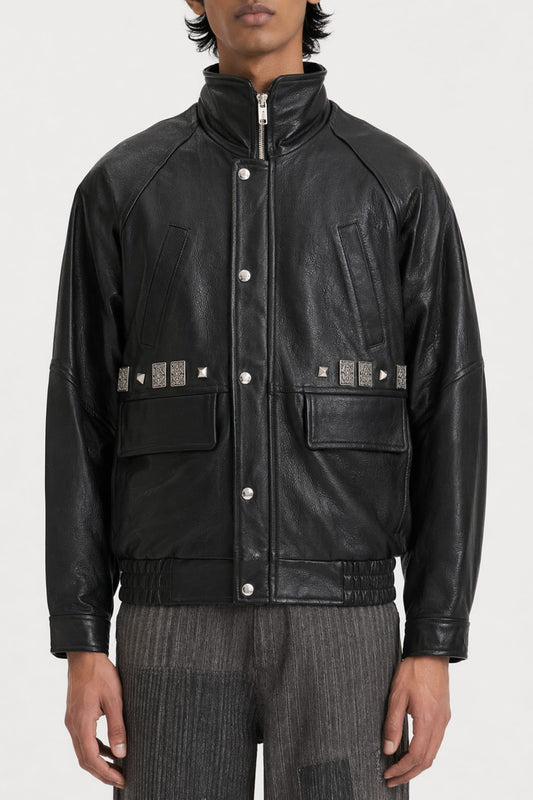 Enfants Riches Déprimés Prince Phillip's Studded Leather Jacket