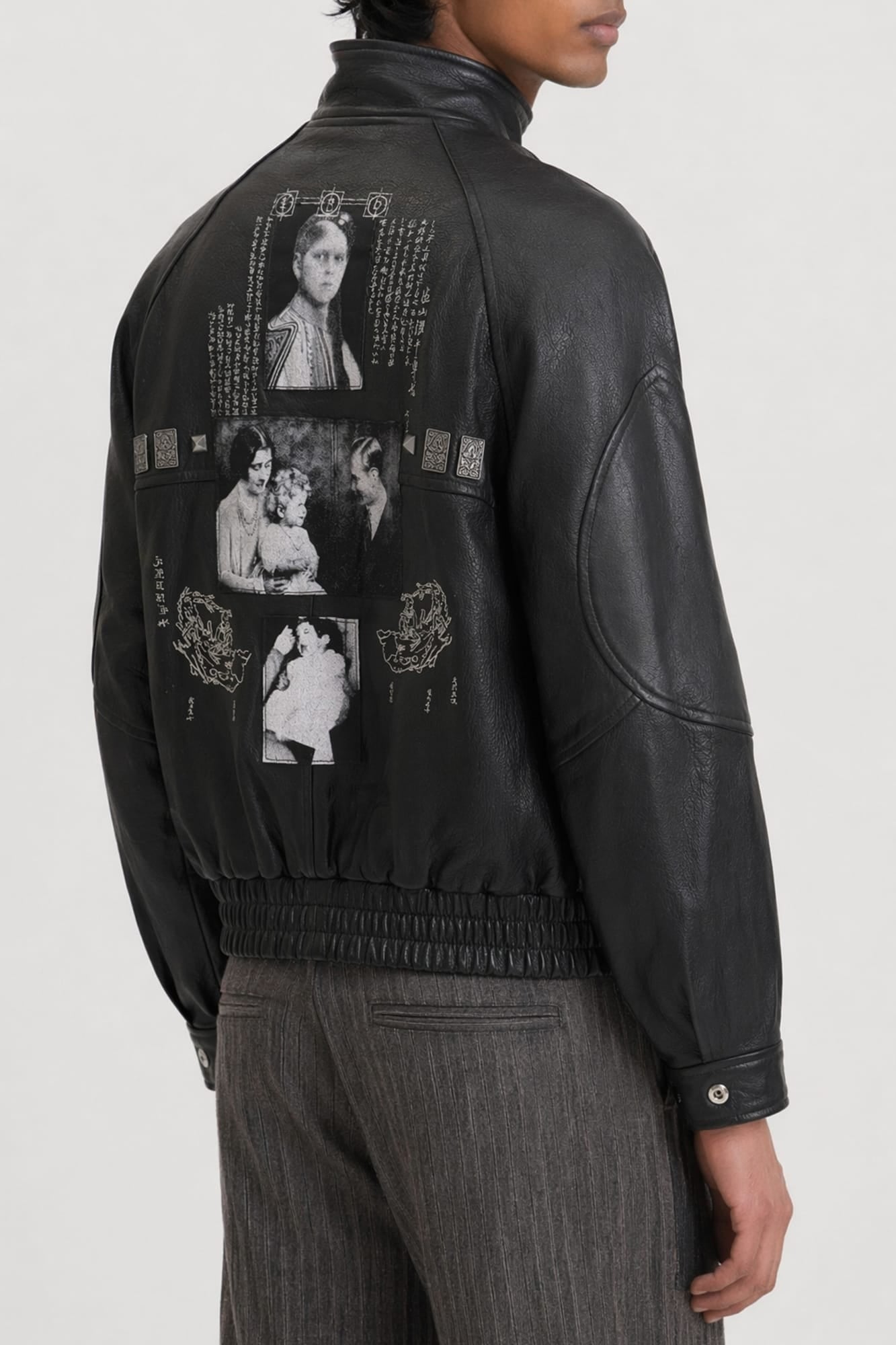 Enfants Riches Déprimés Prince Phillip's Studded Leather Jacket