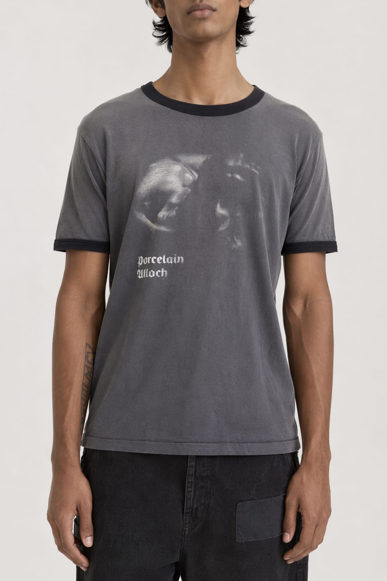 Enfants Riches Déprimés Porcelain Dog Patch Ringer T-Shirt