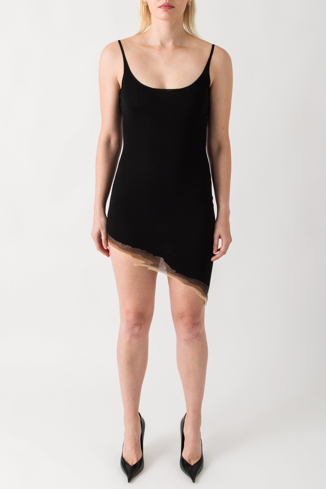 Grace Ling Flame Slit Mini Dress
