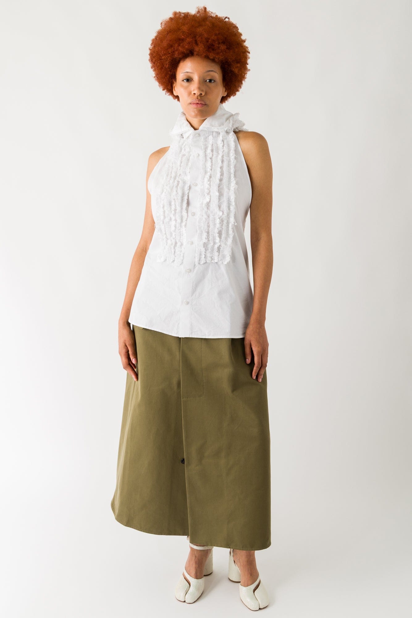 Hodakova Frill Tank Hoodie