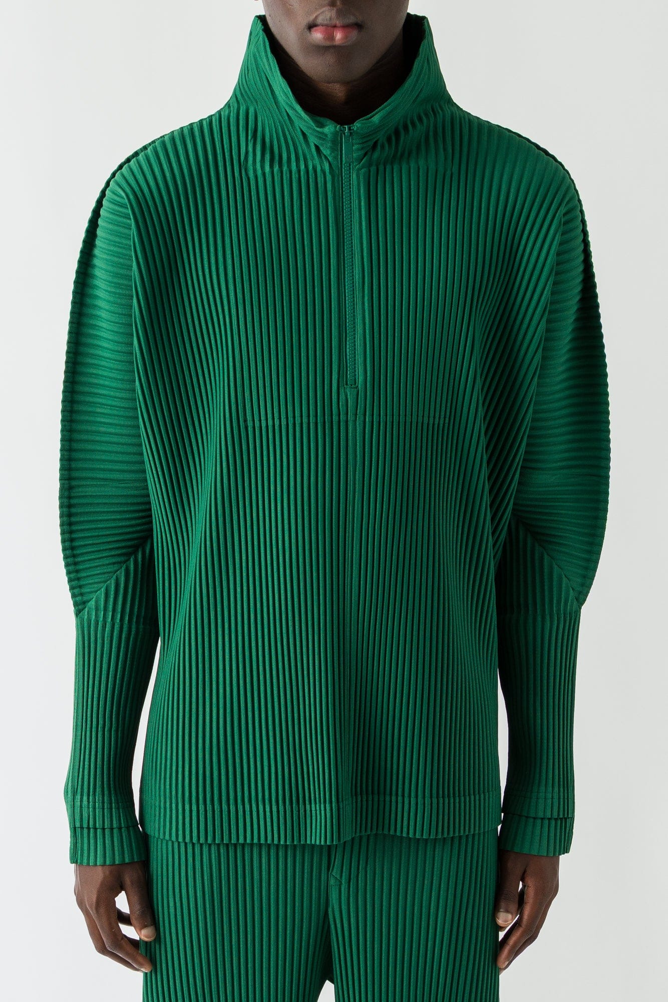 Homme Plissé Issey Miyake Monthly Colors Sweater In Celadon Green FW25