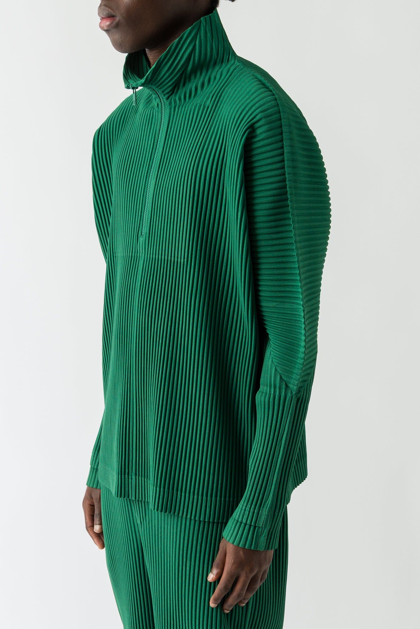 Homme Plissé Issey Miyake Monthly Colors Sweater In Celadon Green FW25