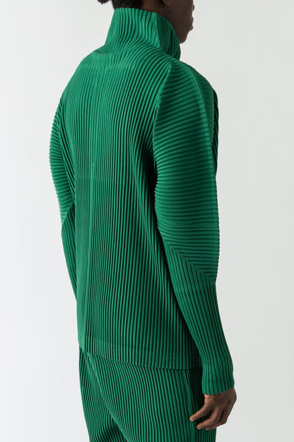 Homme Plissé Issey Miyake Monthly Colors Sweater In Celadon Green FW25 back
