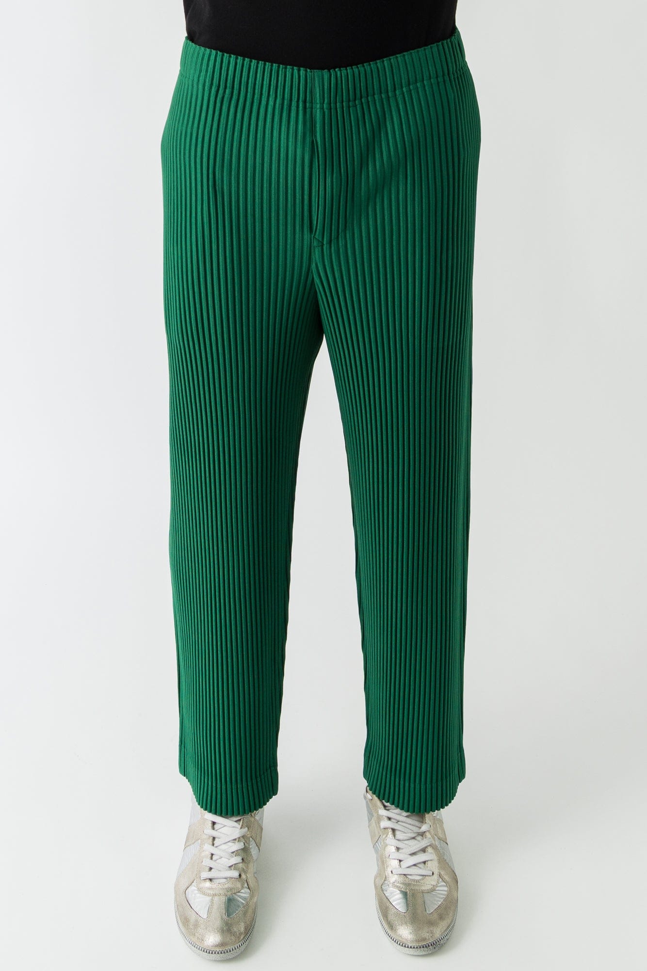 Homme Plissé Issey Miyake Monthly Colors Trousers In Celadon Green FW25