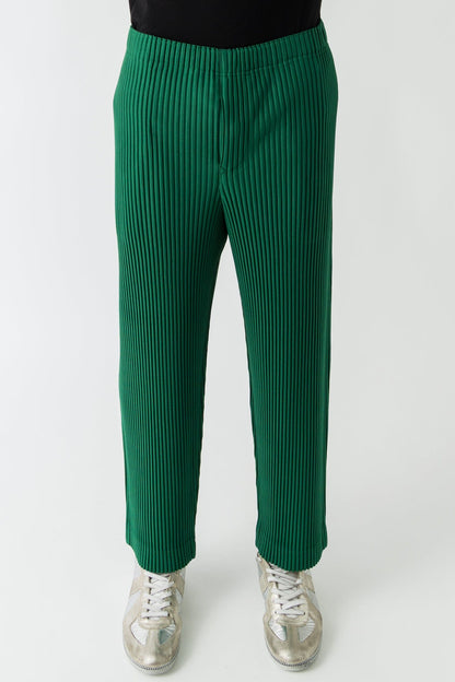 Homme Plissé Issey Miyake Monthly Colors Trousers In Celadon Green FW25
