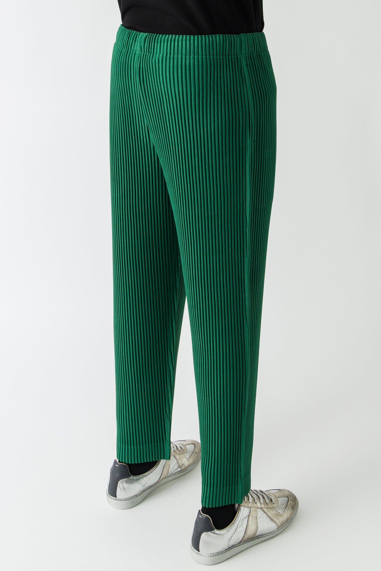 Homme Plissé Issey Miyake Monthly Colors Trousers In Celadon Green