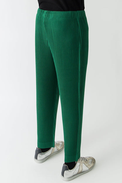 Homme Plissé Issey Miyake Monthly Colors Trousers In Celadon Green FW25 back