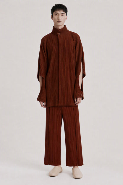 Homme Plissé Issey Miyake Motion Blur Trousers full look