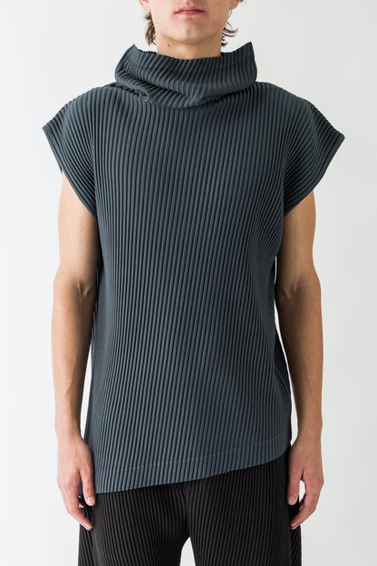 Homme Plissé Issey Miyake Angular Stone Tunic In Chert Blue