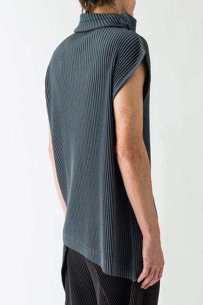Homme Plissé Issey Miyake Angular Stone Tunic In Chert Blue back