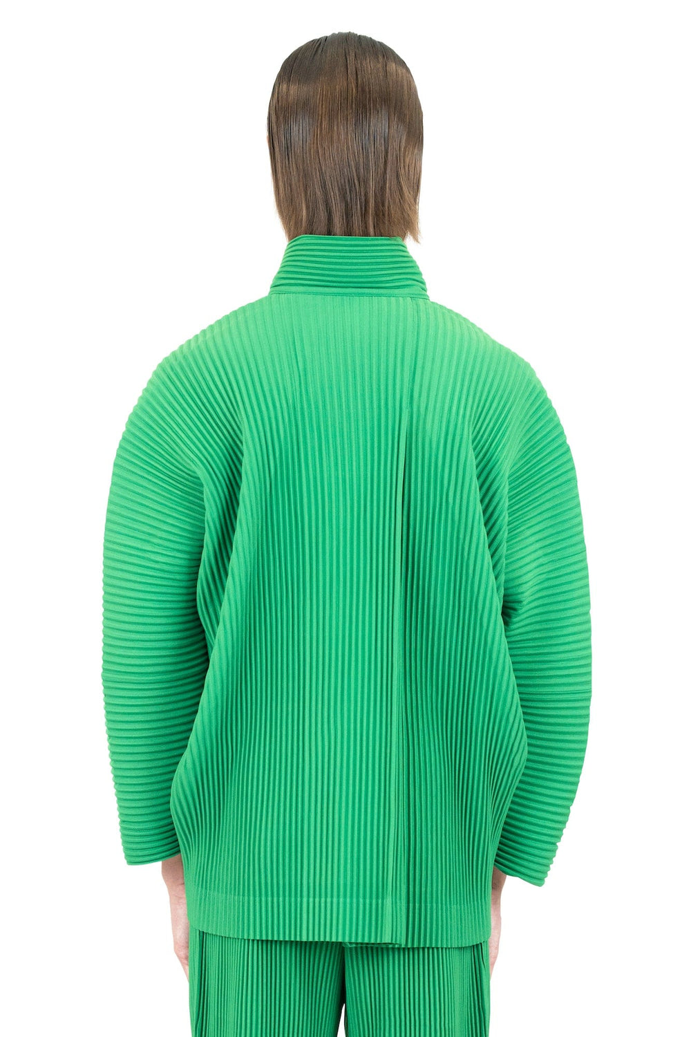 Homme Plissé MC July 23 Button Down in Emerald – Antidote Fashion