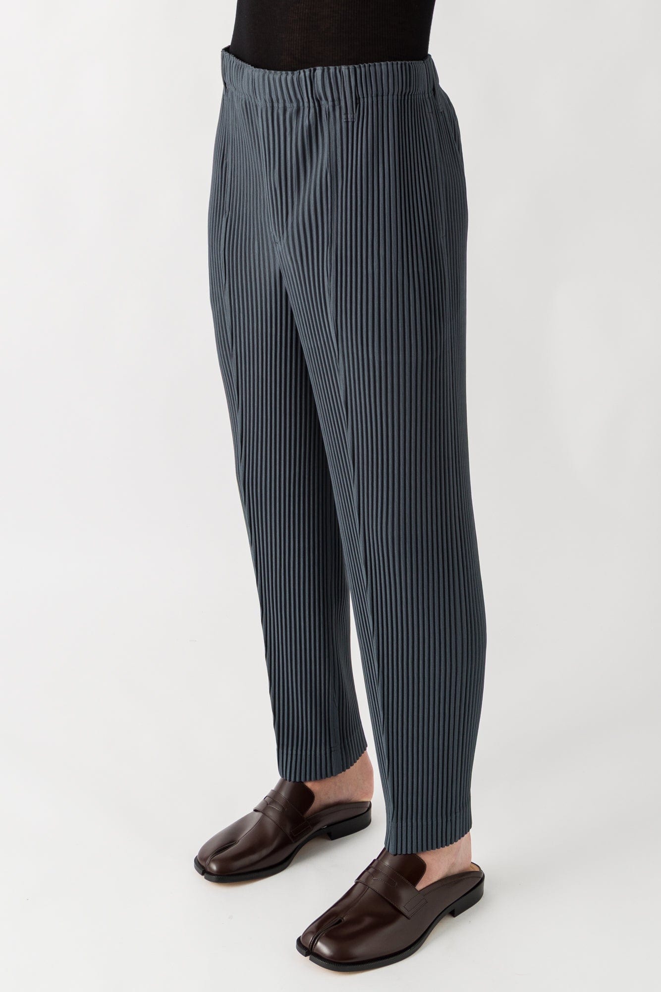 Homme Plissé Issey Miyake Compleat Trousers in Chert Blue side