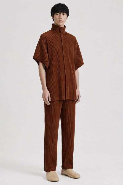 Homme Plissé Issey Miyake Motion Blur Top full look