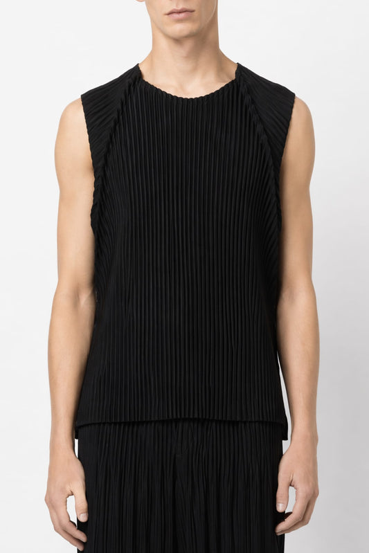 Homme Plissé Issey Miyake Tailored Pleats Tank In Black