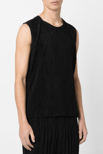Homme Plissé Issey Miyake Tailored Pleats Tank In Black side