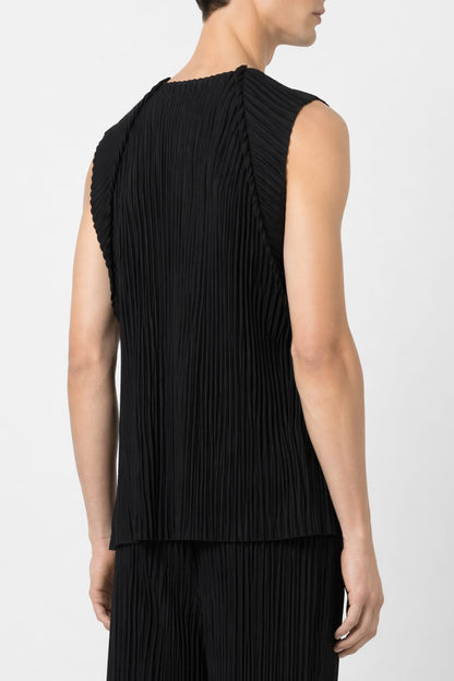 Homme Plissé Issey Miyake Tailored Pleats Tank In Black back