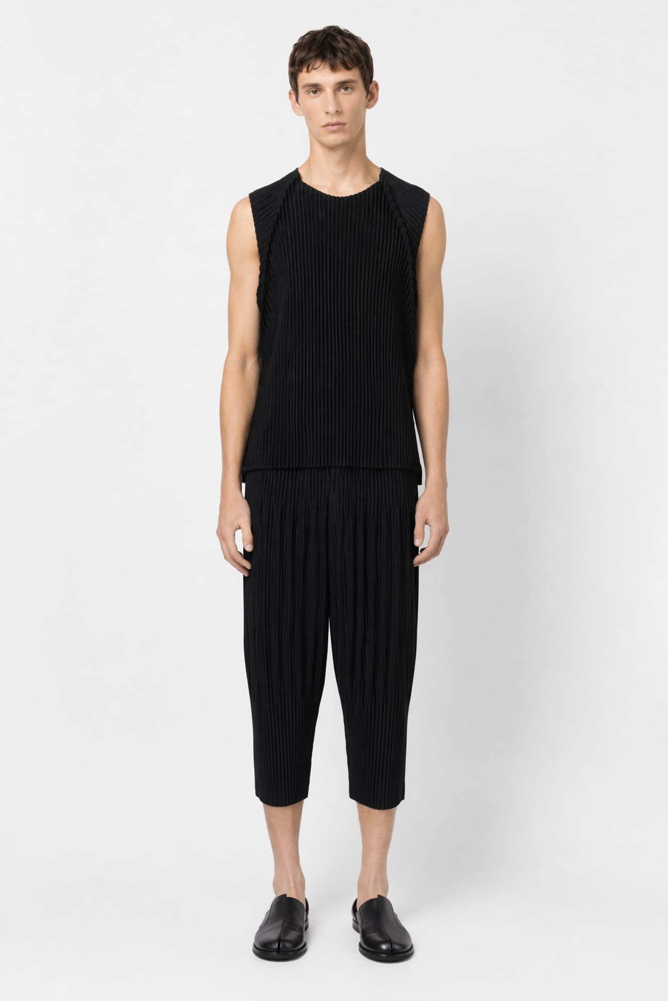 Homme Plissé Issey Miyake Tailored Pleats Tank In Black